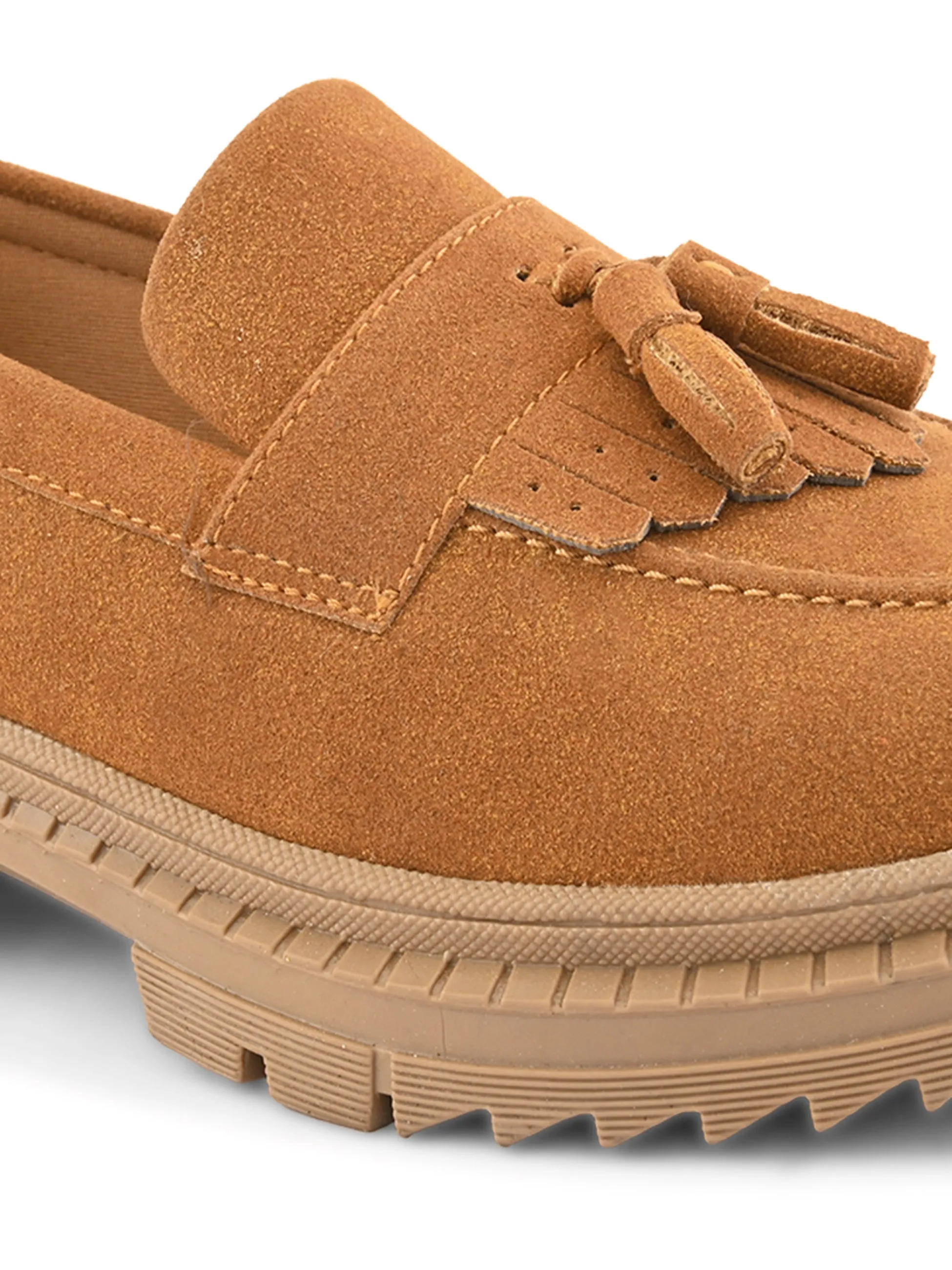 Steve Madden Lando Loafers Chloe Women Tan Chunky Loafers