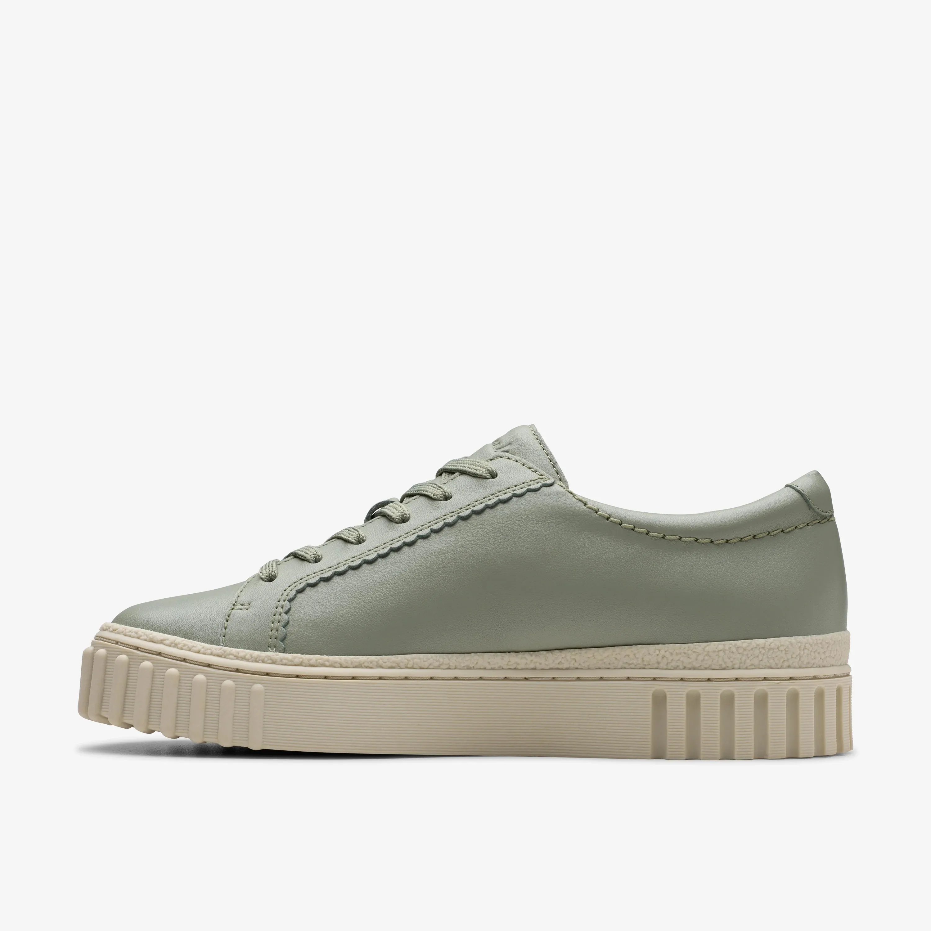 2024 Casual Shoes CLARKS | CASUAL SHOES | WOMEN | MAYHILL WALK LIGHT GREEN LEATHER