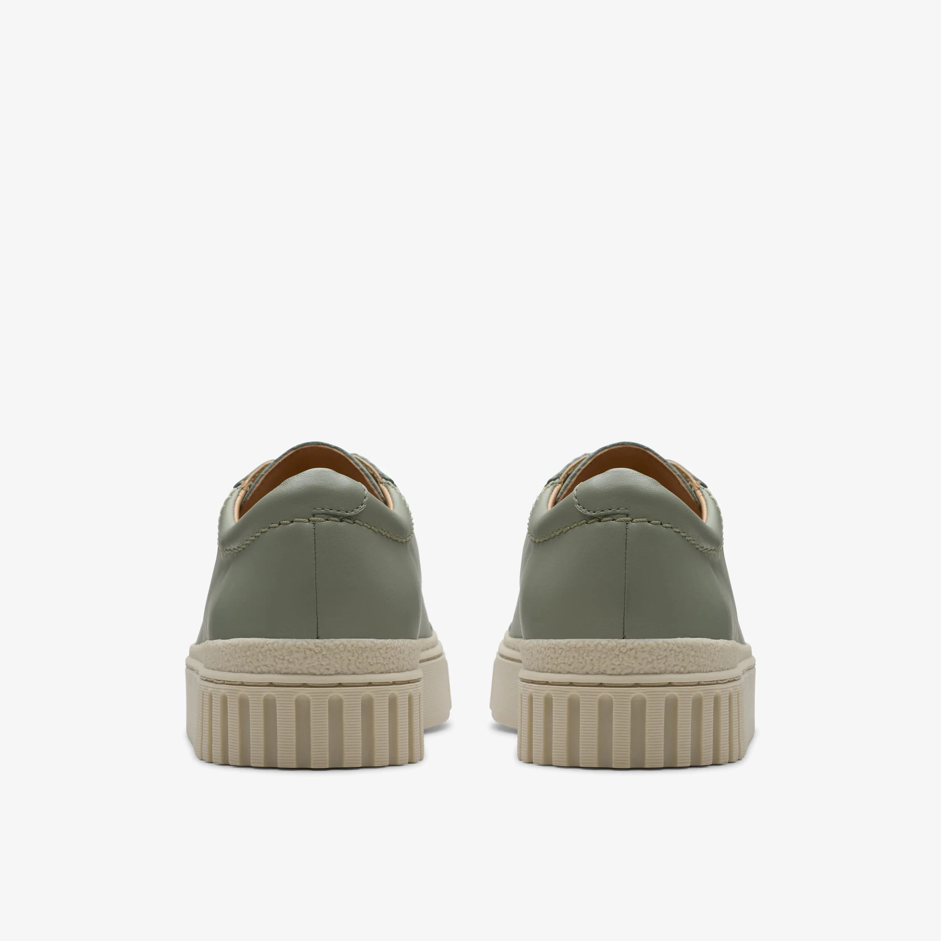 Casual Fall CLARKS | CASUAL SHOES | WOMEN | MAYHILL WALK LIGHT GREEN LEATHER