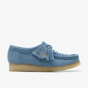 Mountain Casual Shoes CLARKS | CASUAL SHOES | WOMEN | WALLABEE WEAVE POWDER BLUE SUEDE