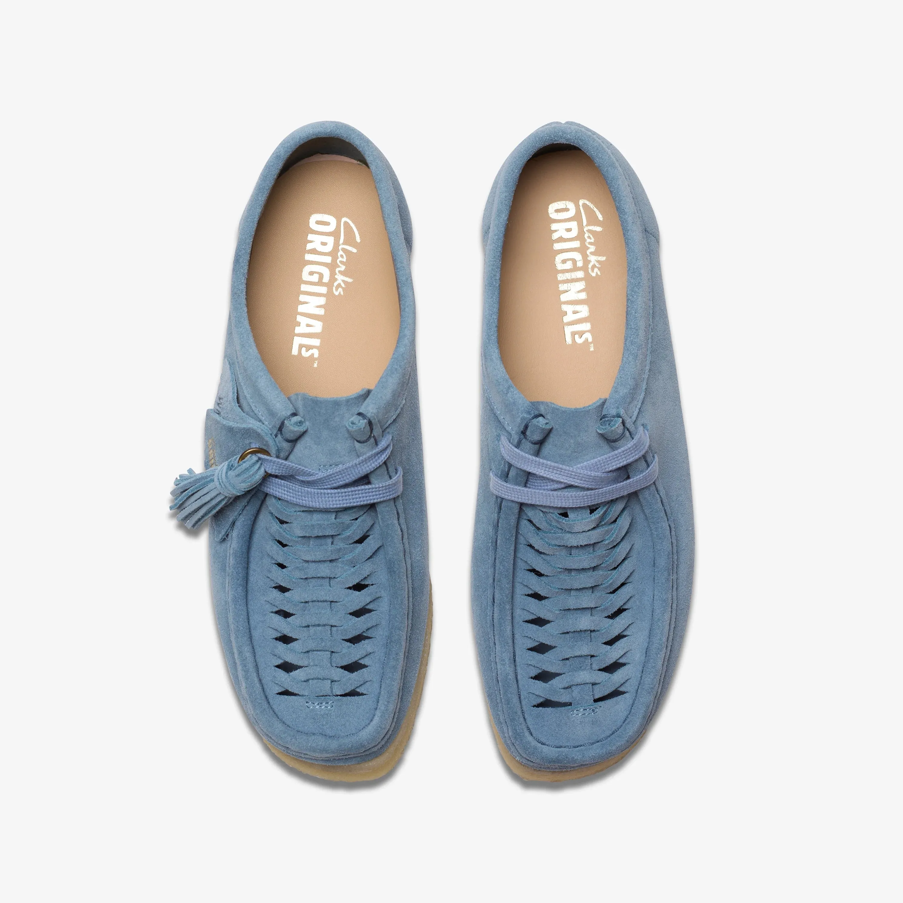 CLARKS | CASUAL SHOES | WOMEN | WALLABEE WEAVE POWDER BLUE SUEDE Originals Superstar Ii Casual Shoes