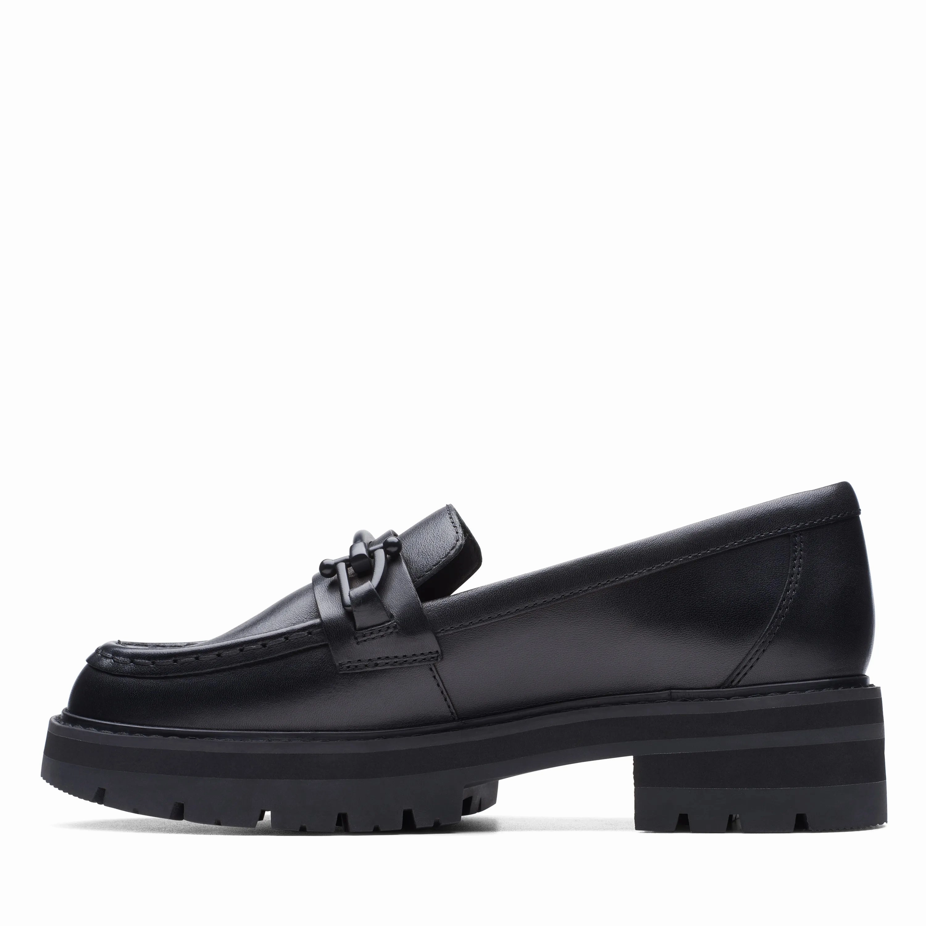 Anne Klein Shoes Loafers CLARKS | WOMEN LOAFERS | ORIANNA BIT BLACK LEATHER | BLACK