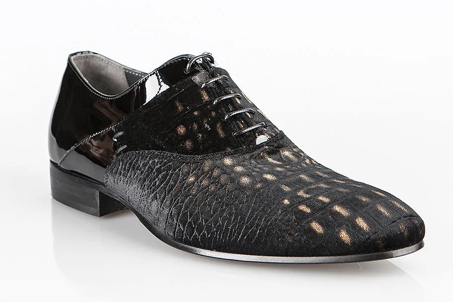 6104 Rina's Couture Shoes / Black Canal Loafers