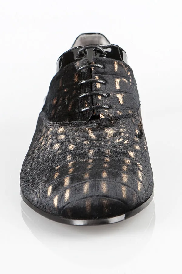 Loafers Wash 6104 Rina's Couture Shoes / Black