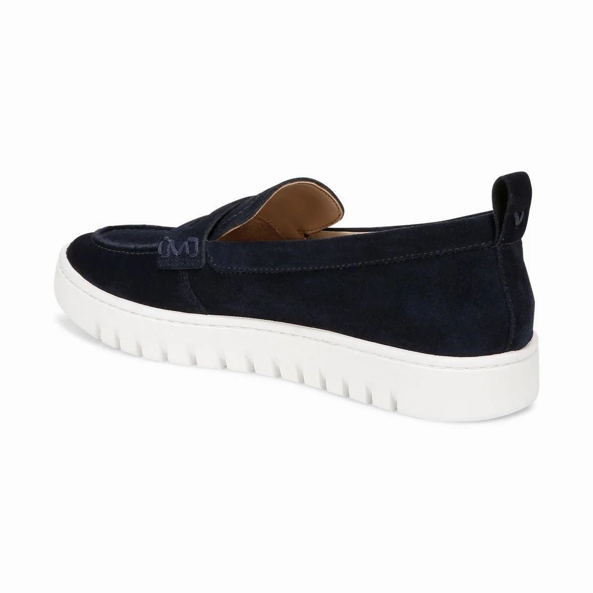 Bamboo Loafers Vionic Women's Uptown Loafer Navy / White Suede Shoes