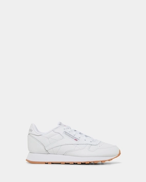 Sneakers Shop Near Me Classic Leather Shoes - Big Kids White/White