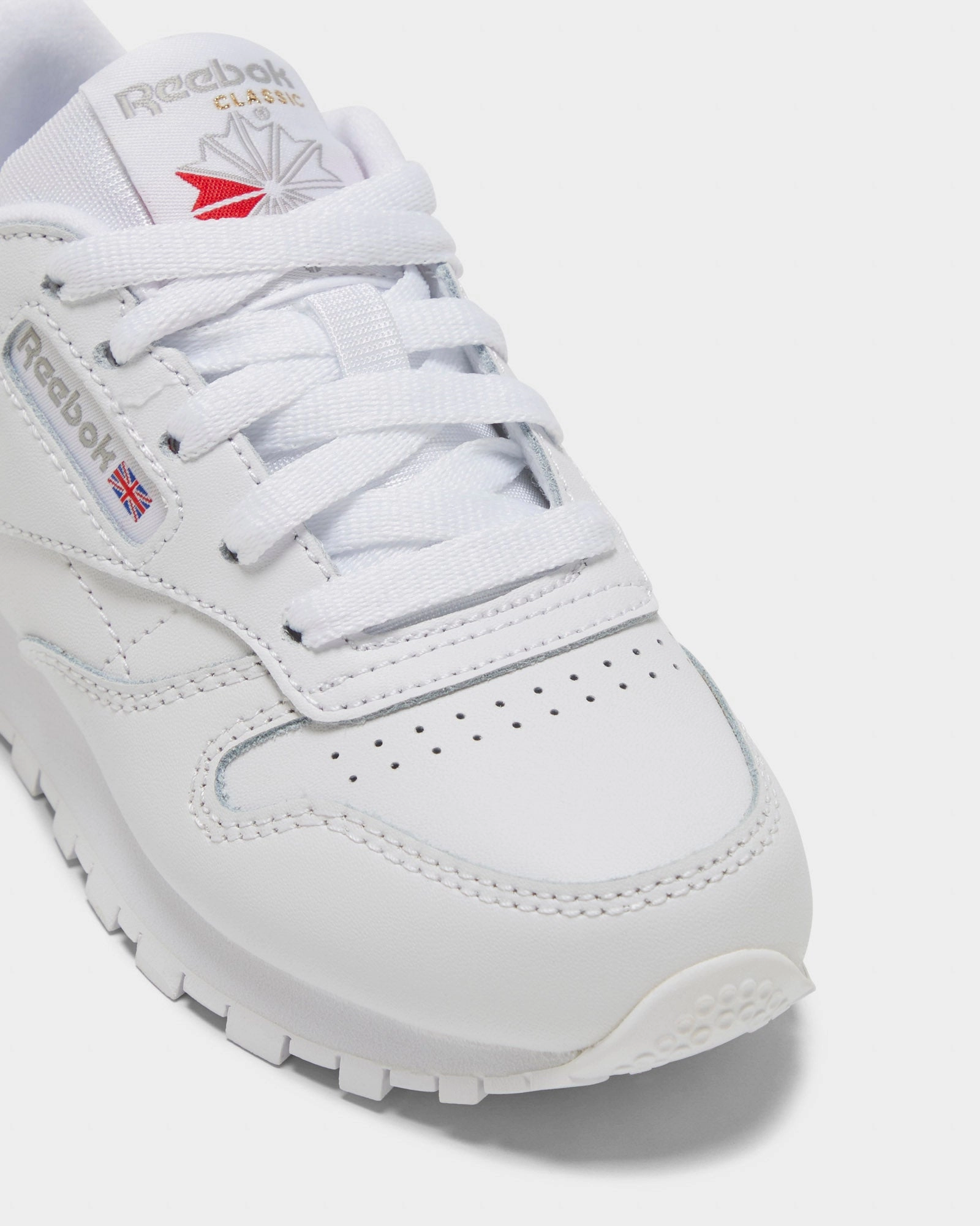 Classic Leather Shoes - Little Kids White-1 Mom Sneakers