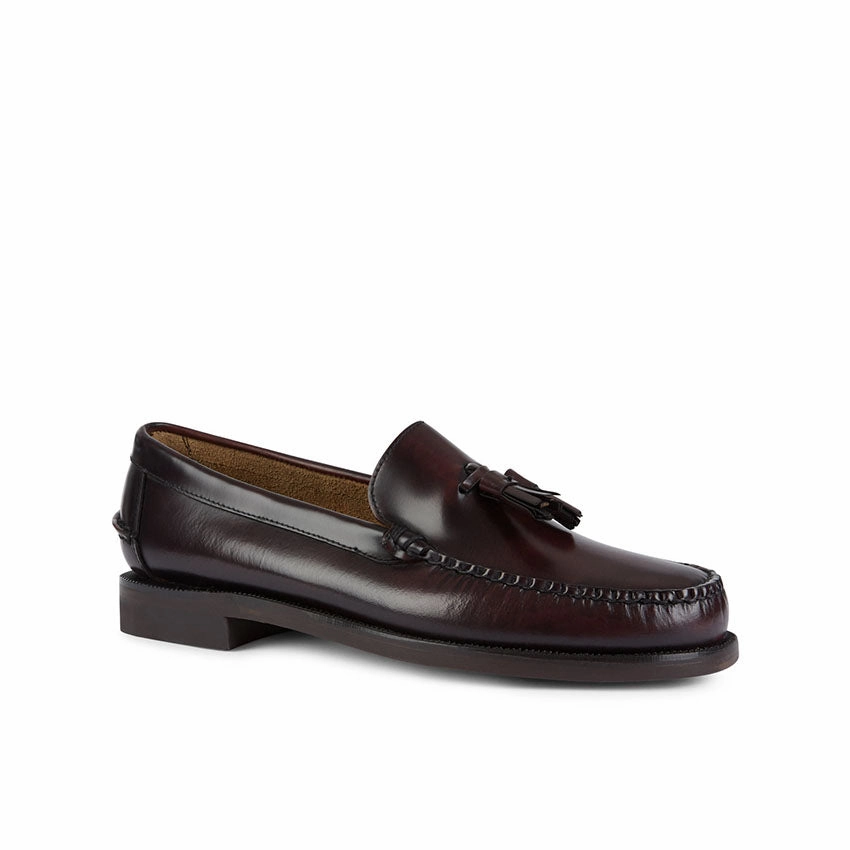Ladies Flatform Loafers Classic Will Men's Shoes - Brown Burgundy