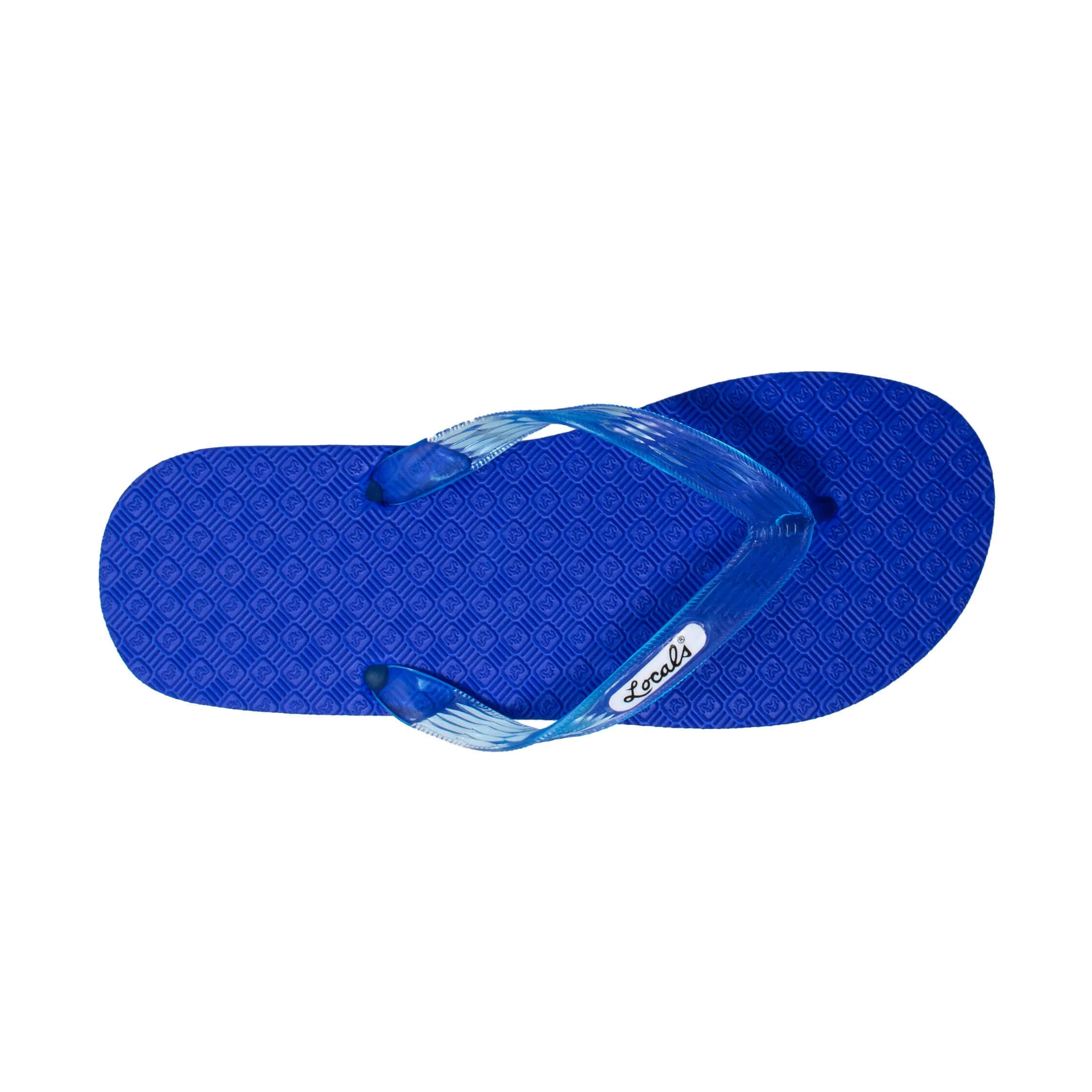 Blue Platform Women's Translucent Turquoise Strap Slippah Rosa Flip Flops