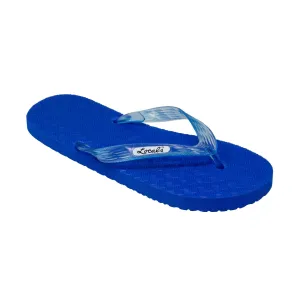 Laura Ashley Flip Flops Blue Platform Women's Translucent Turquoise Strap Slippah