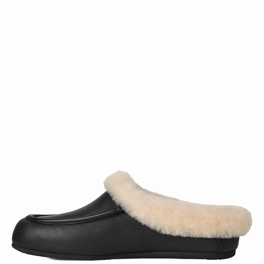 ANSLEY MULE LEATHER BLACK Baya Slide