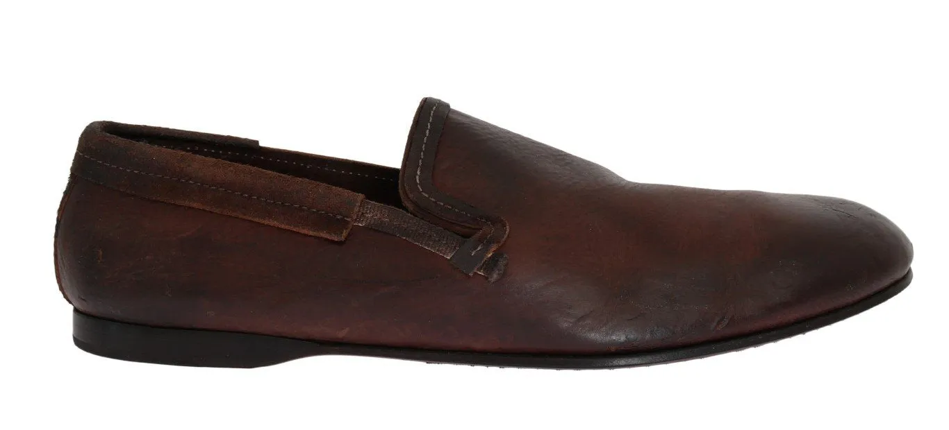 Black Dress Shoes For Men Loafers Brown Leather Bang Boom Loafers