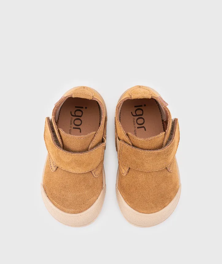 Igor Boy's and Girl's Barefoot Tui Chukka Boots - Cognac Casual Cold Weather Shoes