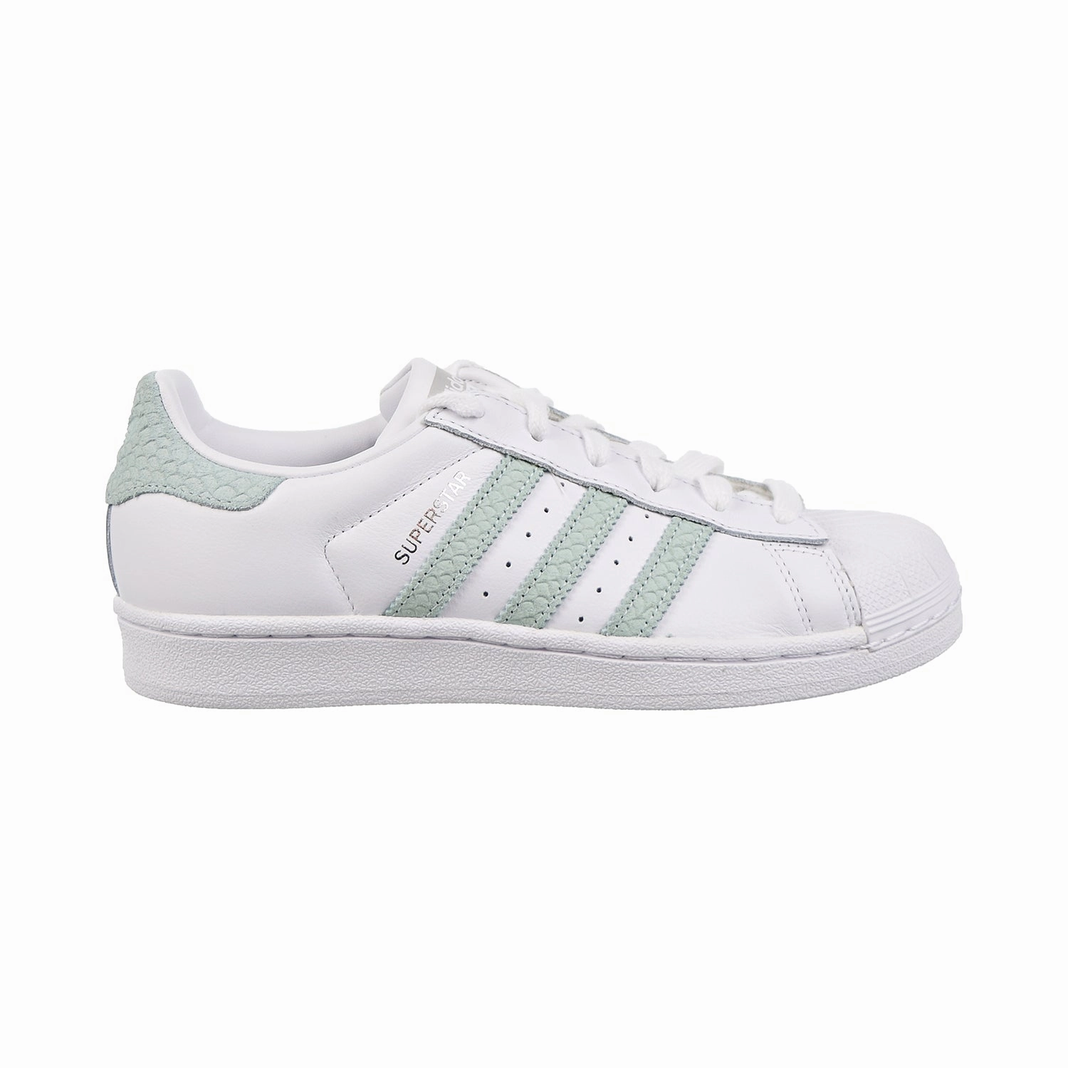 Adidas Stan Smith Platform Shoes Adidas Superstar Womens Shoes Footwear White/Ash Green/Silver Metallic