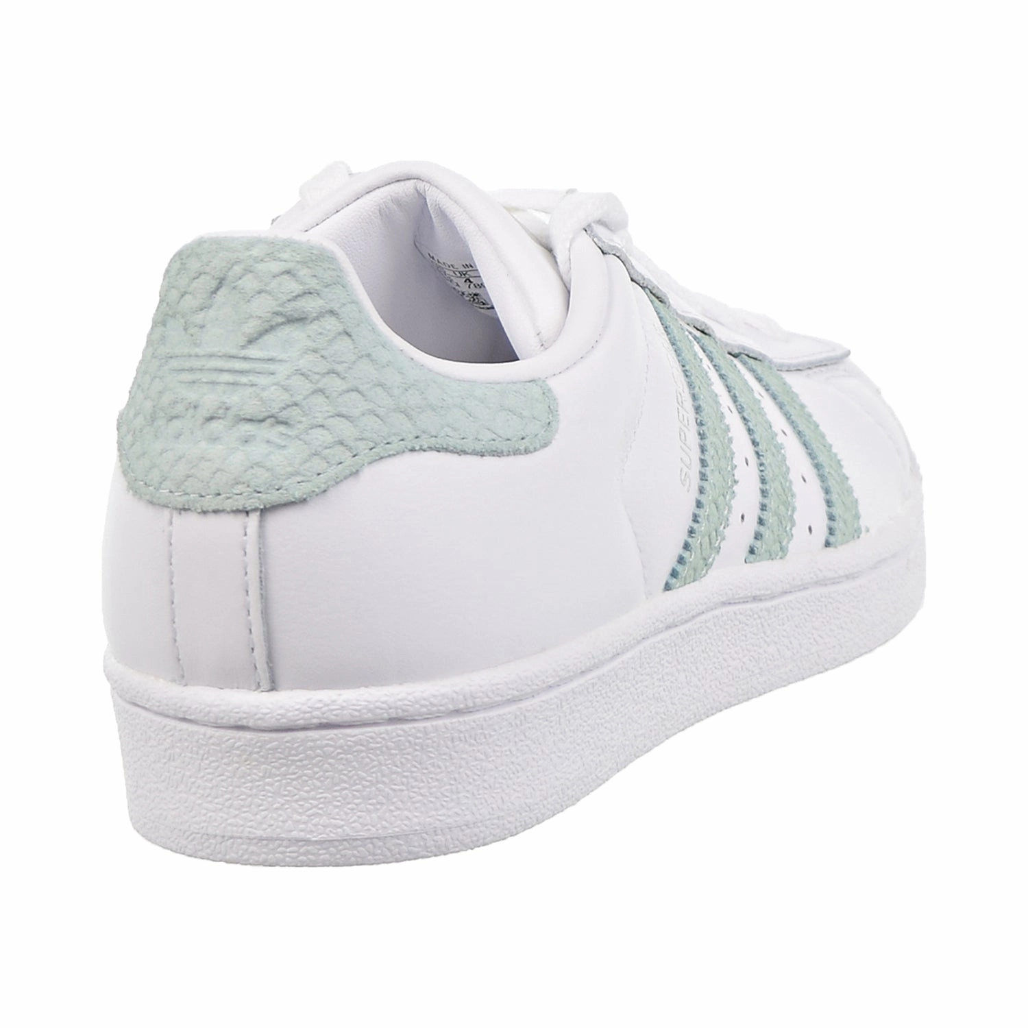 Adidas Superstar Womens Shoes Footwear White/Ash Green/Silver Metallic Adidas Best Soccer Shoes