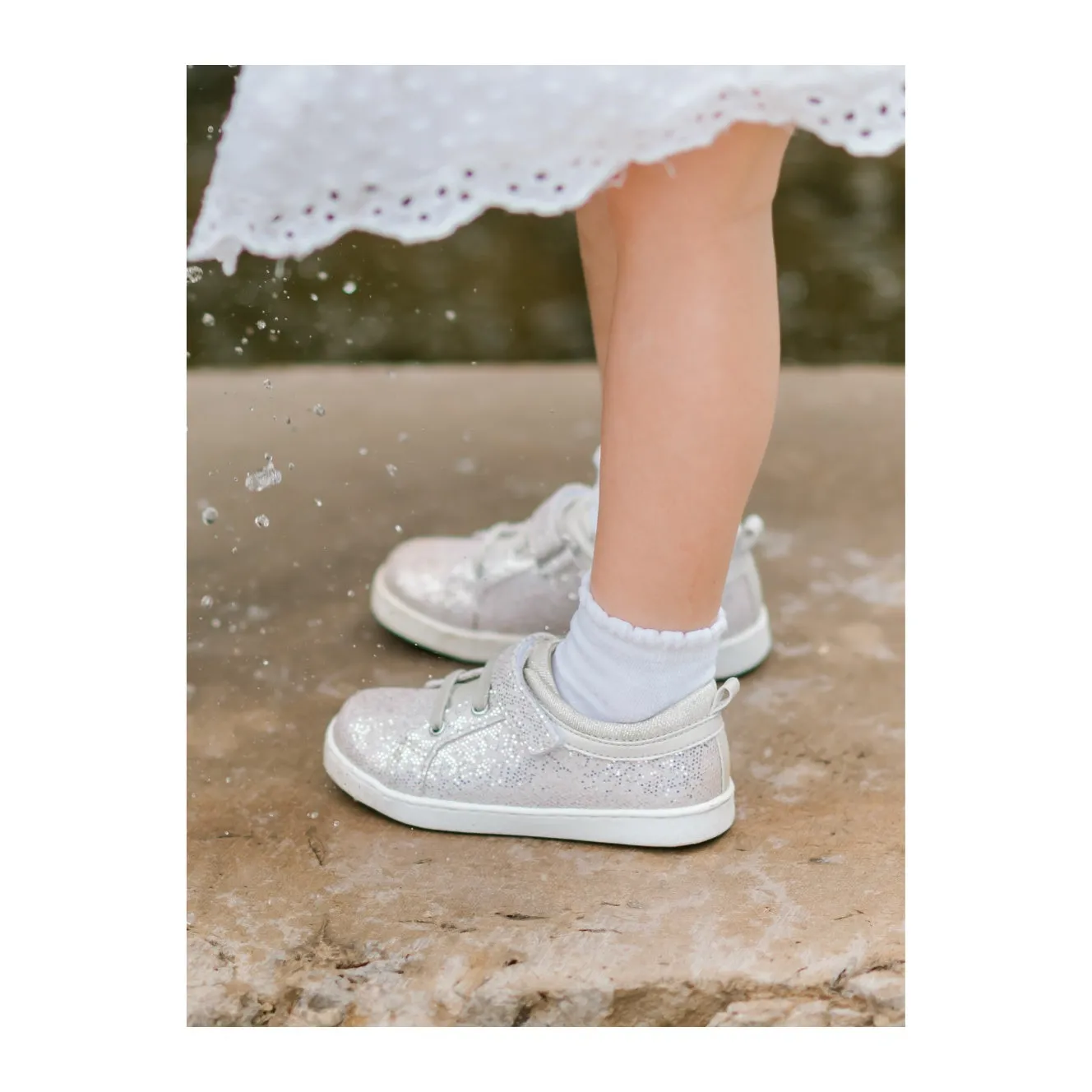 Hey Dude Wendy Slip On Casual Shoe Natalie Metallic Playground Sneaker