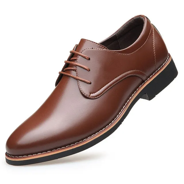Earth Casual Shoes New Black Brown Fashion Men Casual Formal Business Men Leather Shoes