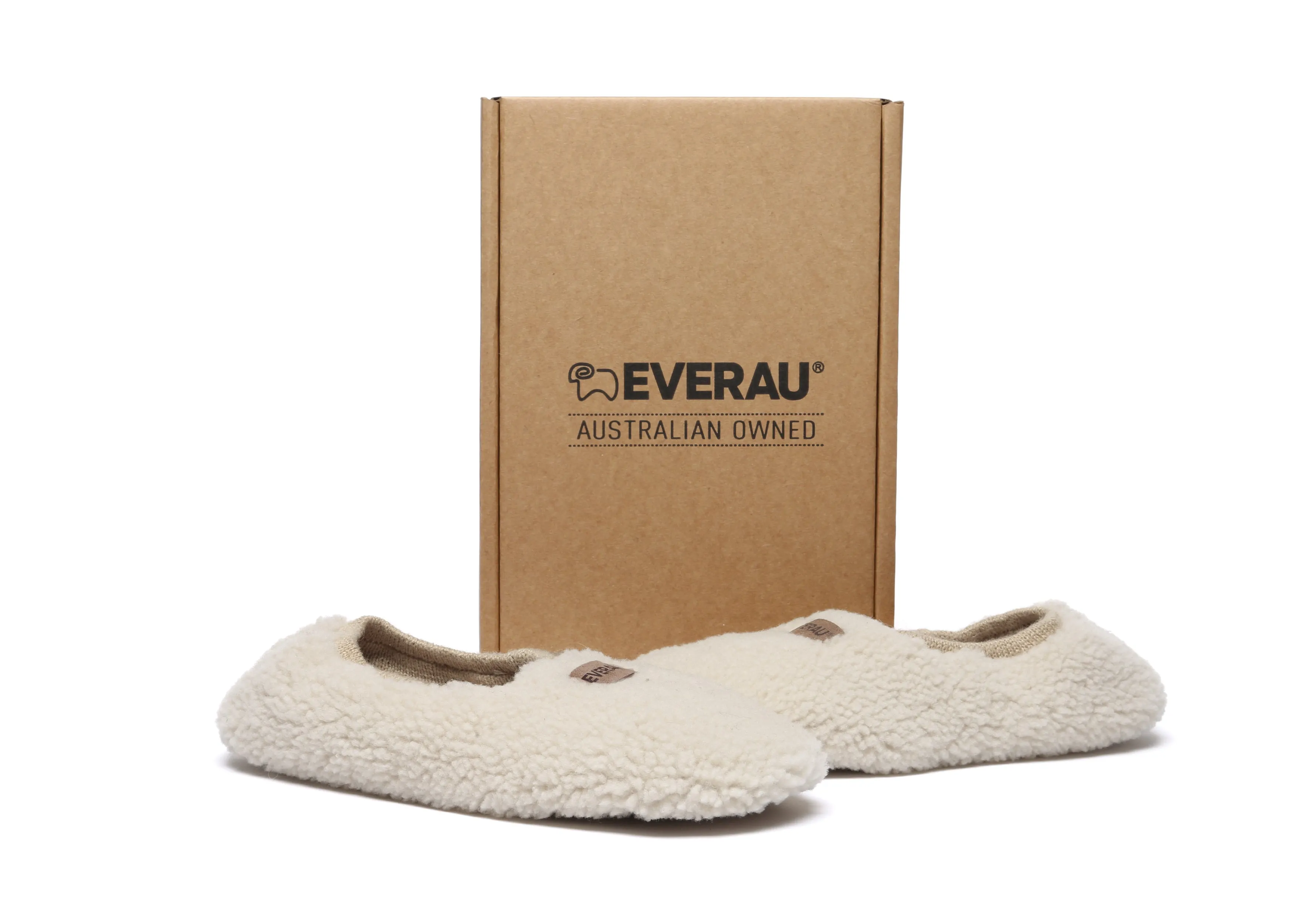 Joe Burrow Slides EVERAU UGG Slippers Women Curly Sheepskin Wool Elastic Lucina