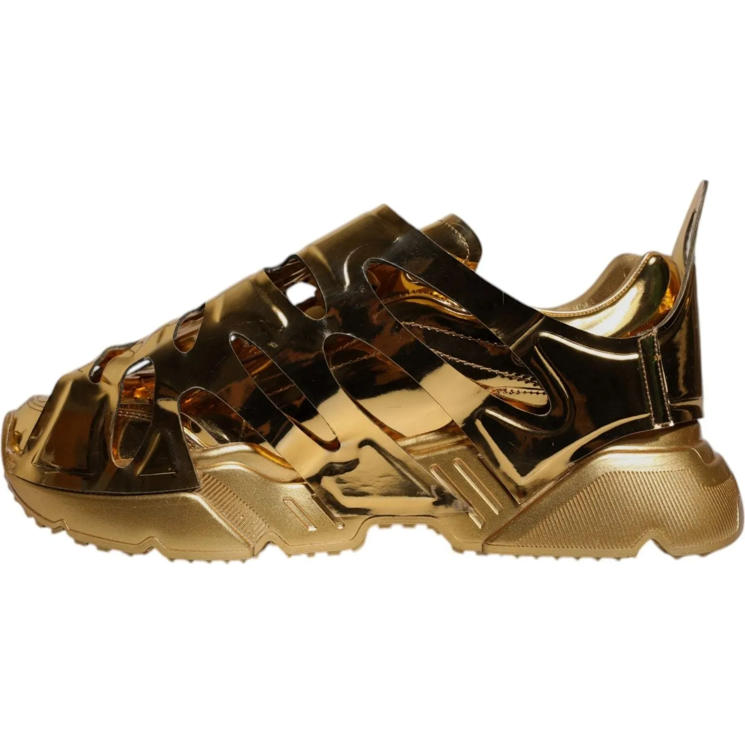 Best Sneakers For Nurses Dolce & Gabbana Gold Daymaster Leather Low Top Sneakers Shoes