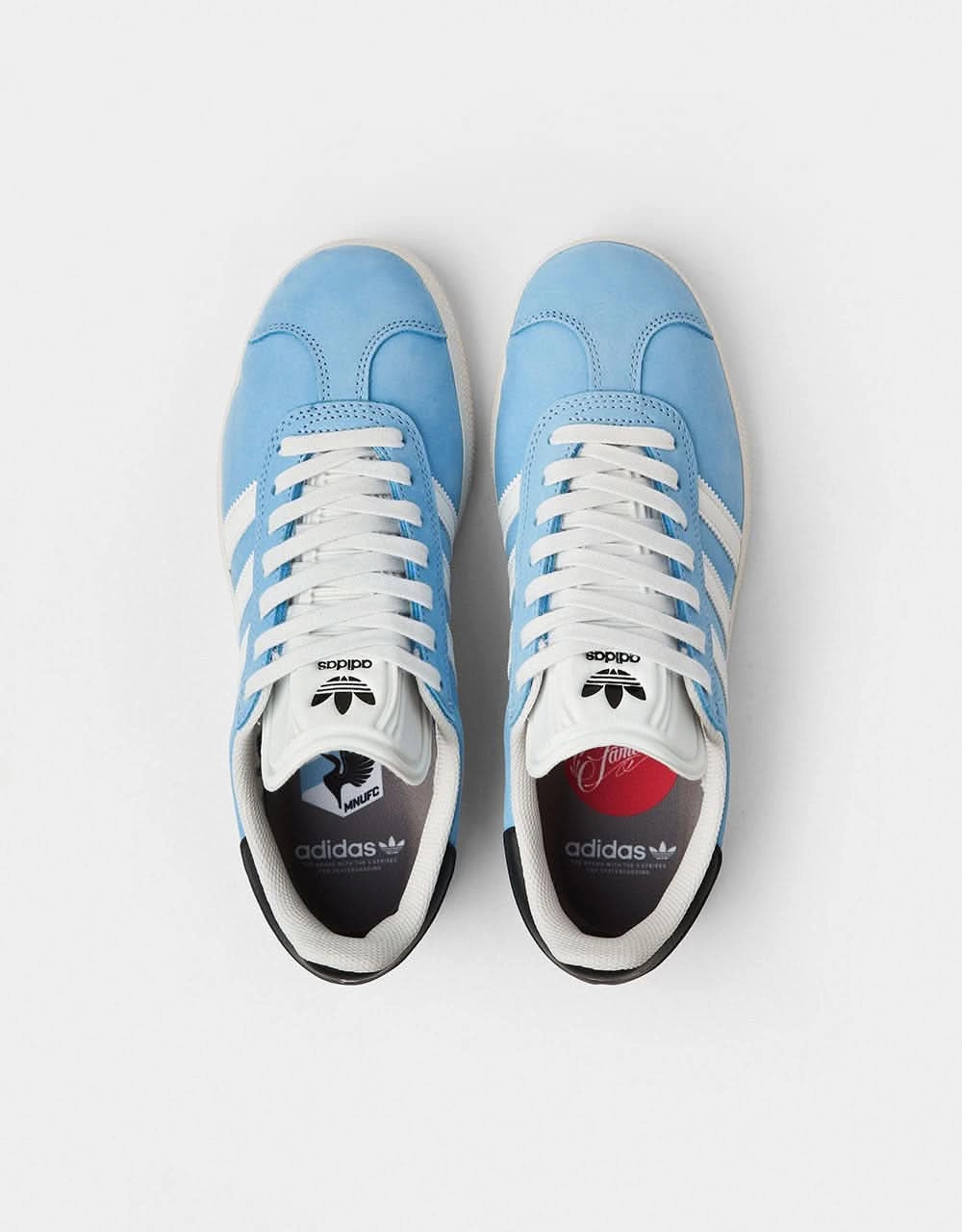 adidas x Familia x Minnesota Utd FC Gazelle Skate Shoes - Crystal White/Core Black/Better Scarlet Adidas Pharrell Williams Shoes