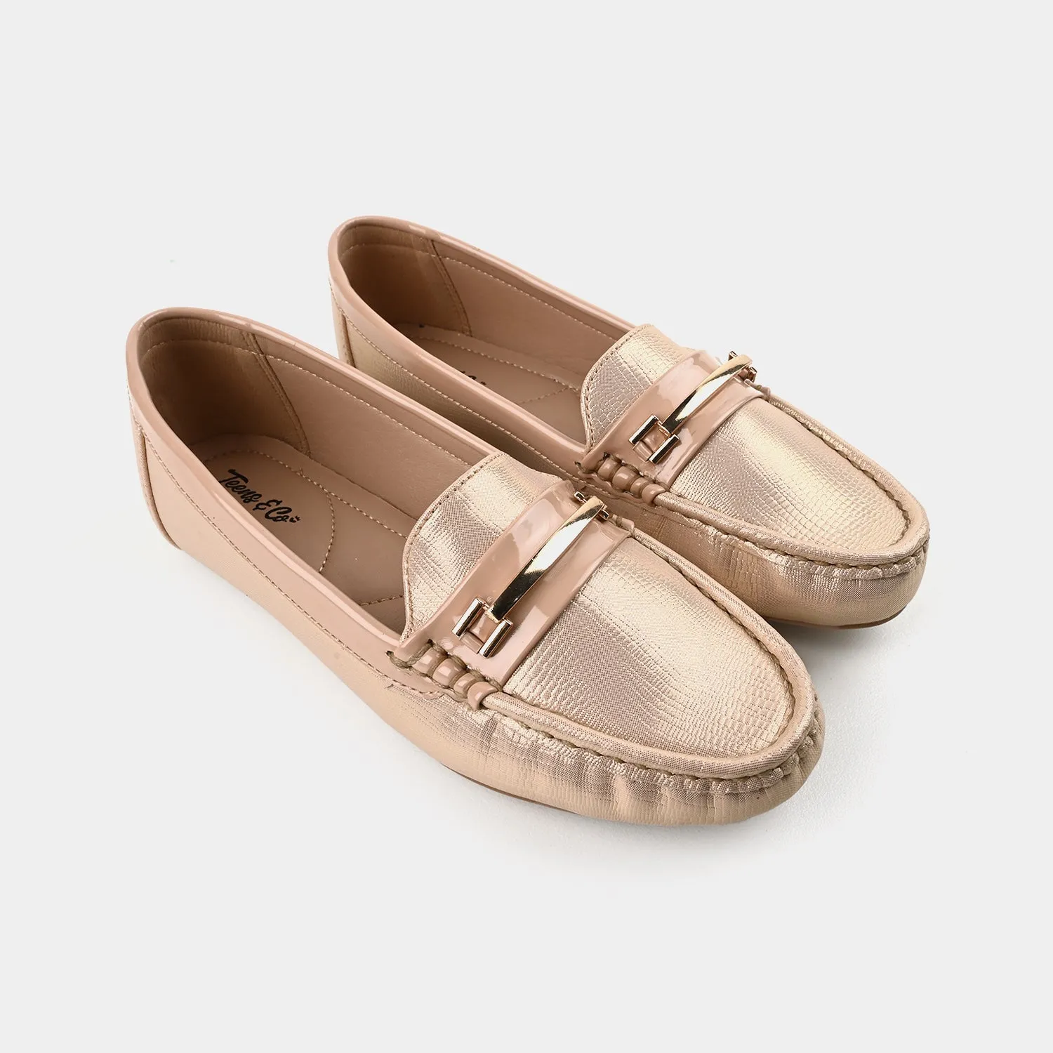 Hnm Loafers Teens Girls Loafers OS-07-Golden
