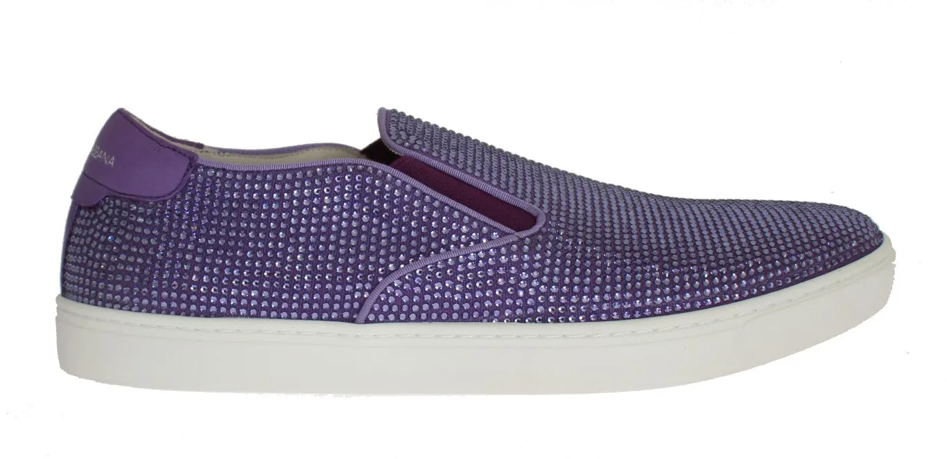 Loafers 2024 Purple Strass Canvas Logo Sneakers