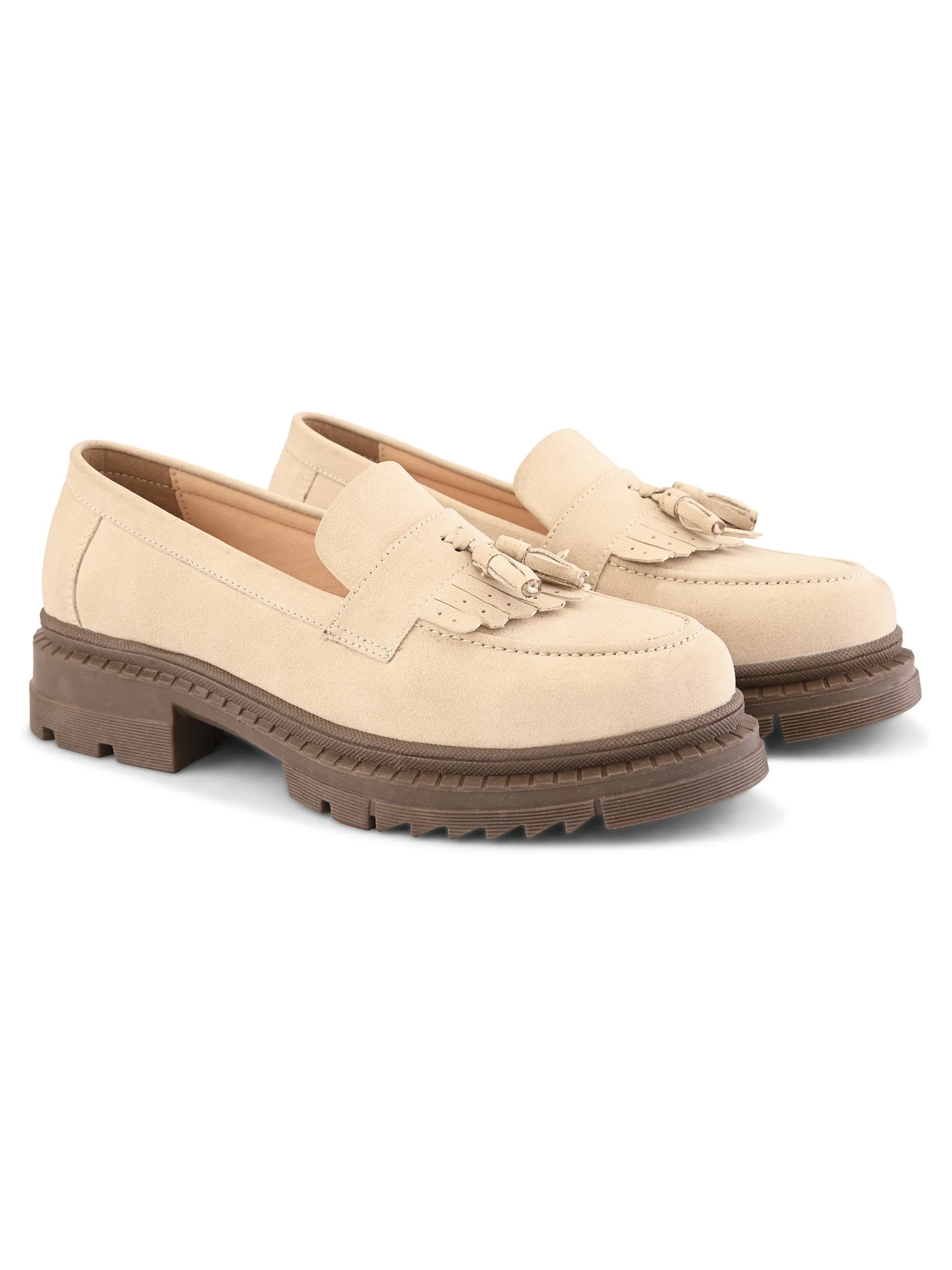 Chloe Women Beige Chunky Loafers Marni Sabot Loafers