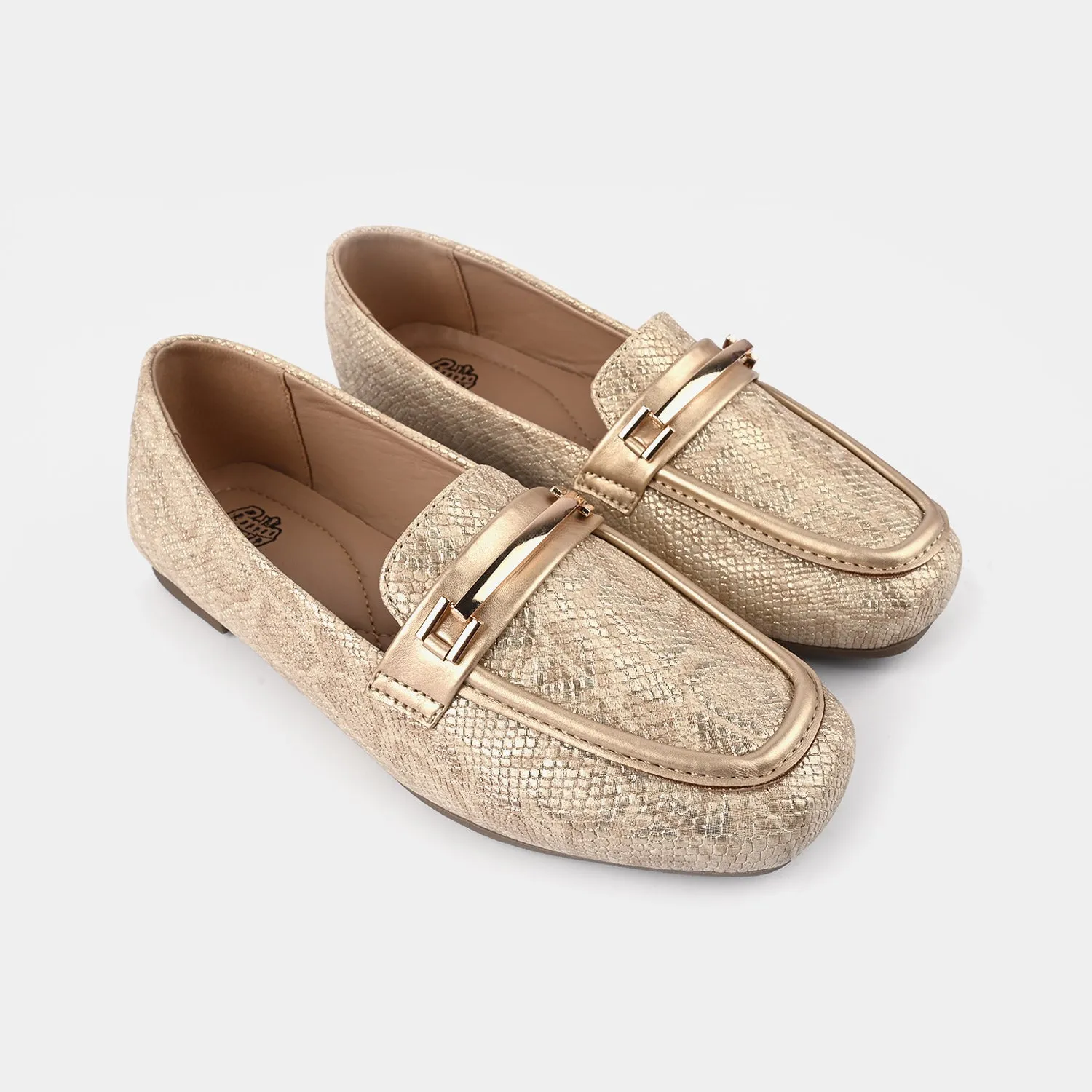 Best Pants To Wear With Loafers Girls Loafer OS-04-Golden