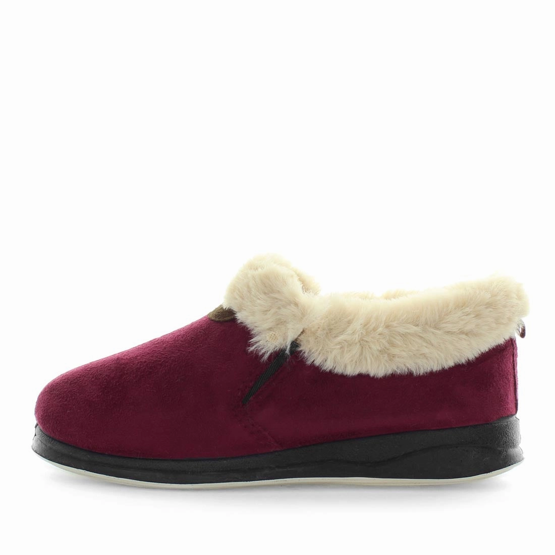 Panda Elivia Women's Bootie Slippers - Burgundy Trendy Slide Sandals