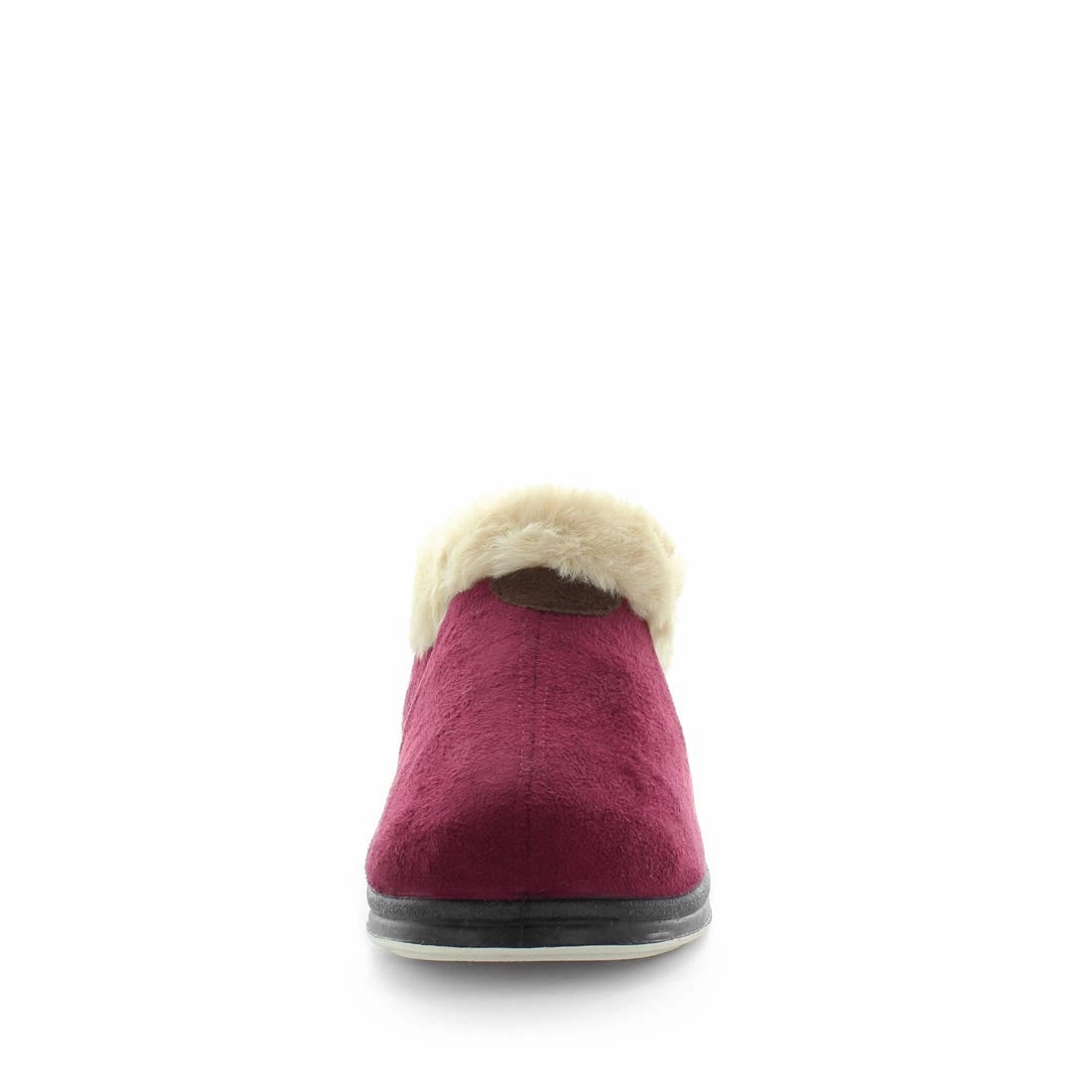 Panda Elivia Women's Bootie Slippers - Burgundy Slippers With Toes
