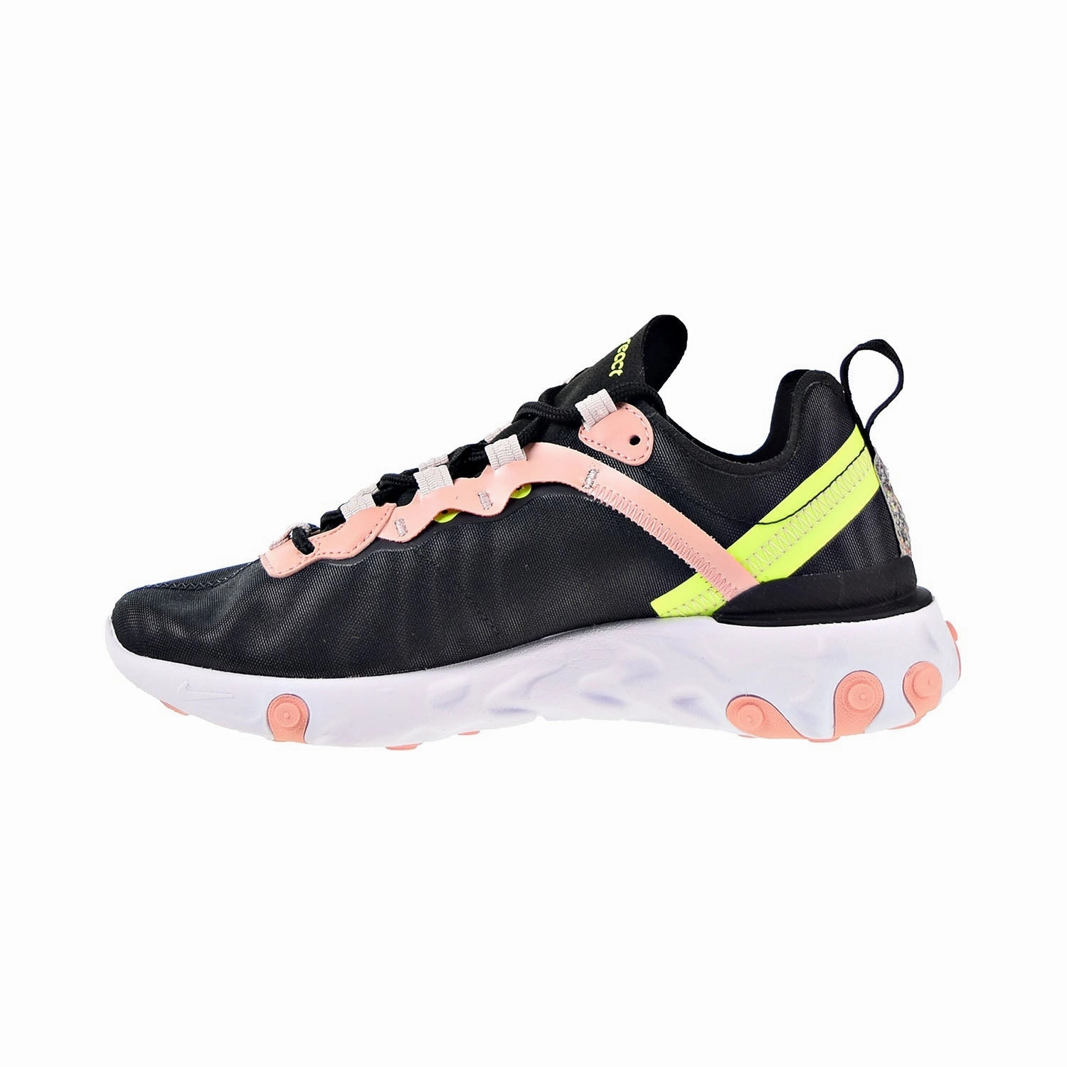 Custom Asics Volleyball Shoes Nike React Element 55 PRM Women's Shoes Black-Coral Stardust