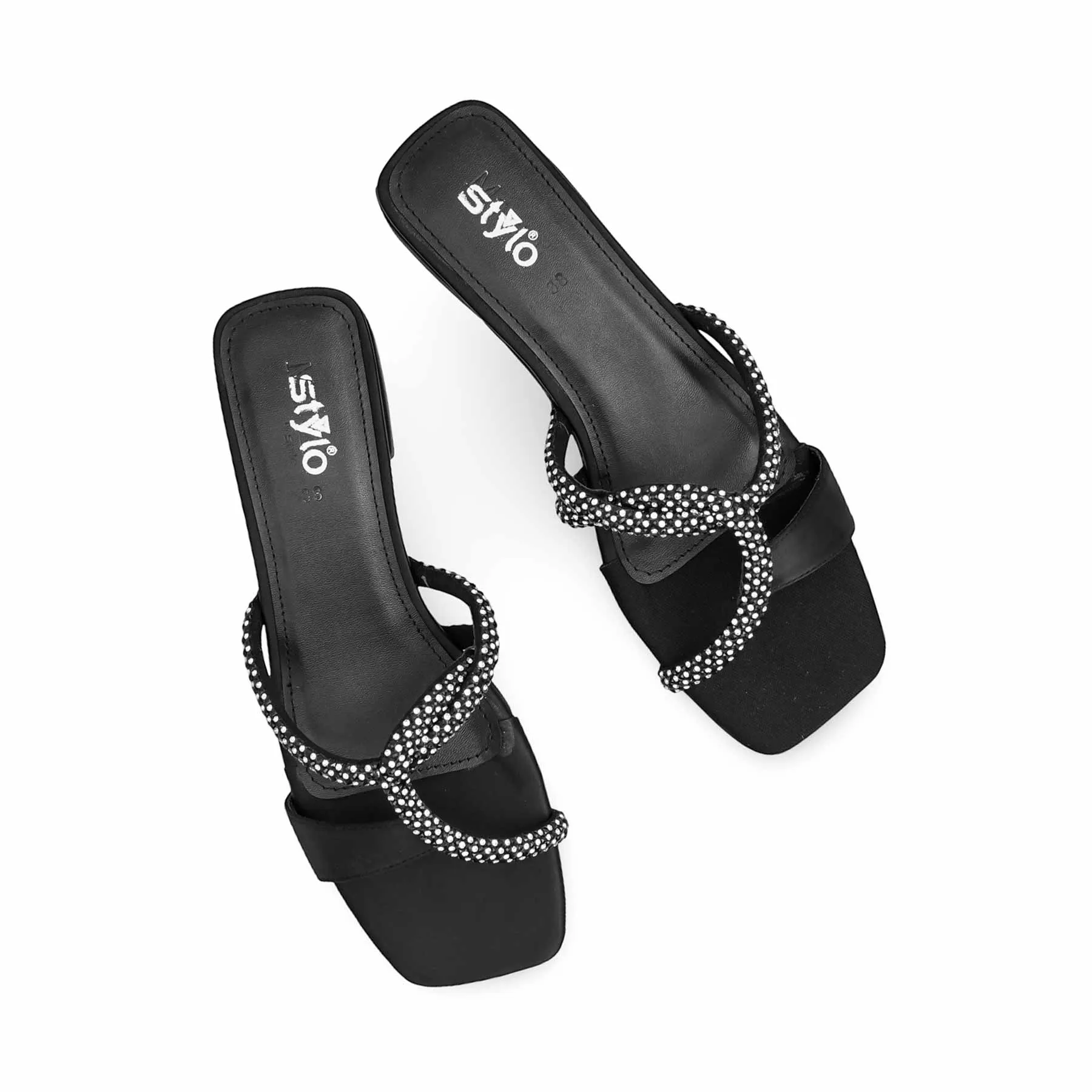 Black Formal Slipper For Women FRS007 Slippers For Airplane