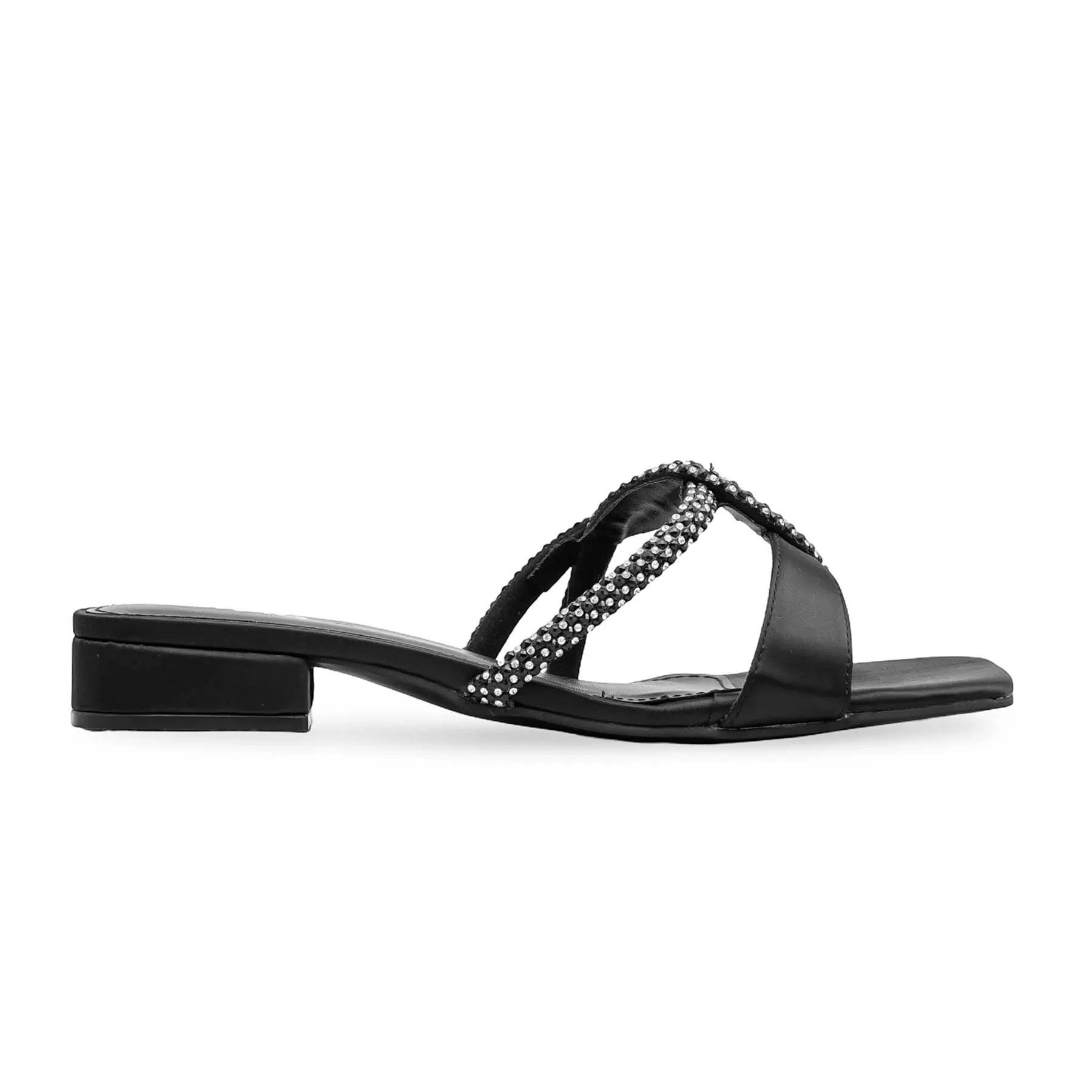 Soft Slippers Black Formal Slipper For Women FRS007