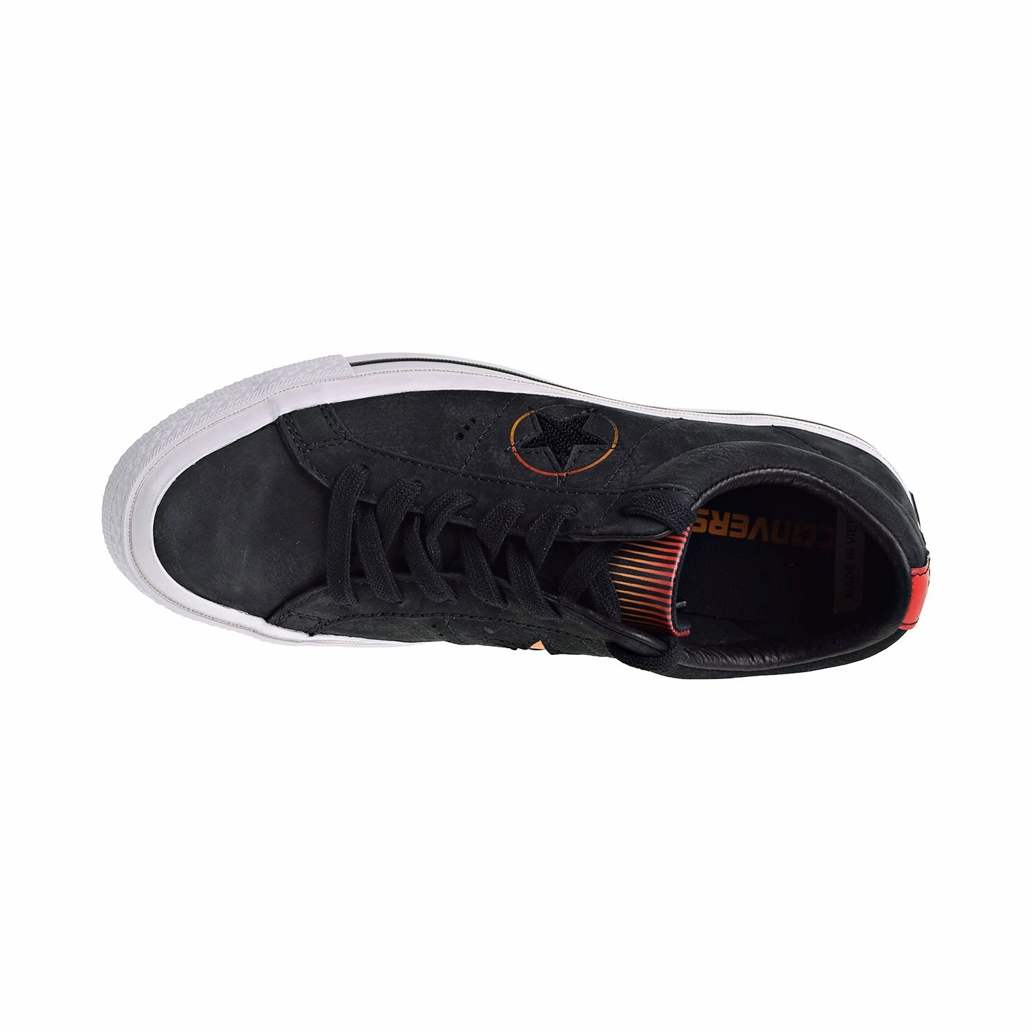 Converse One Star Ox "Year of the Dog" Men's Shoes Black/Enamel Red/Orange Ray Trail And Road Running Shoes