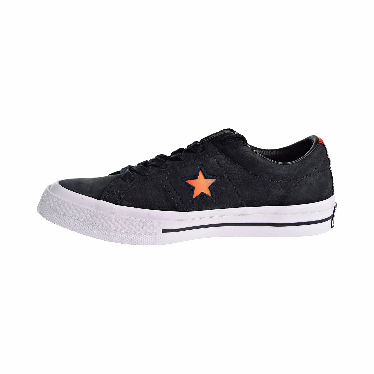 Converse One Star Ox "Year of the Dog" Men's Shoes Black/Enamel Red/Orange Ray Good Running Shoes For Trail And Road
