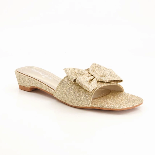 Tasman Sand Slippers Fancy & Stylish Golden  Heel Slippers for women