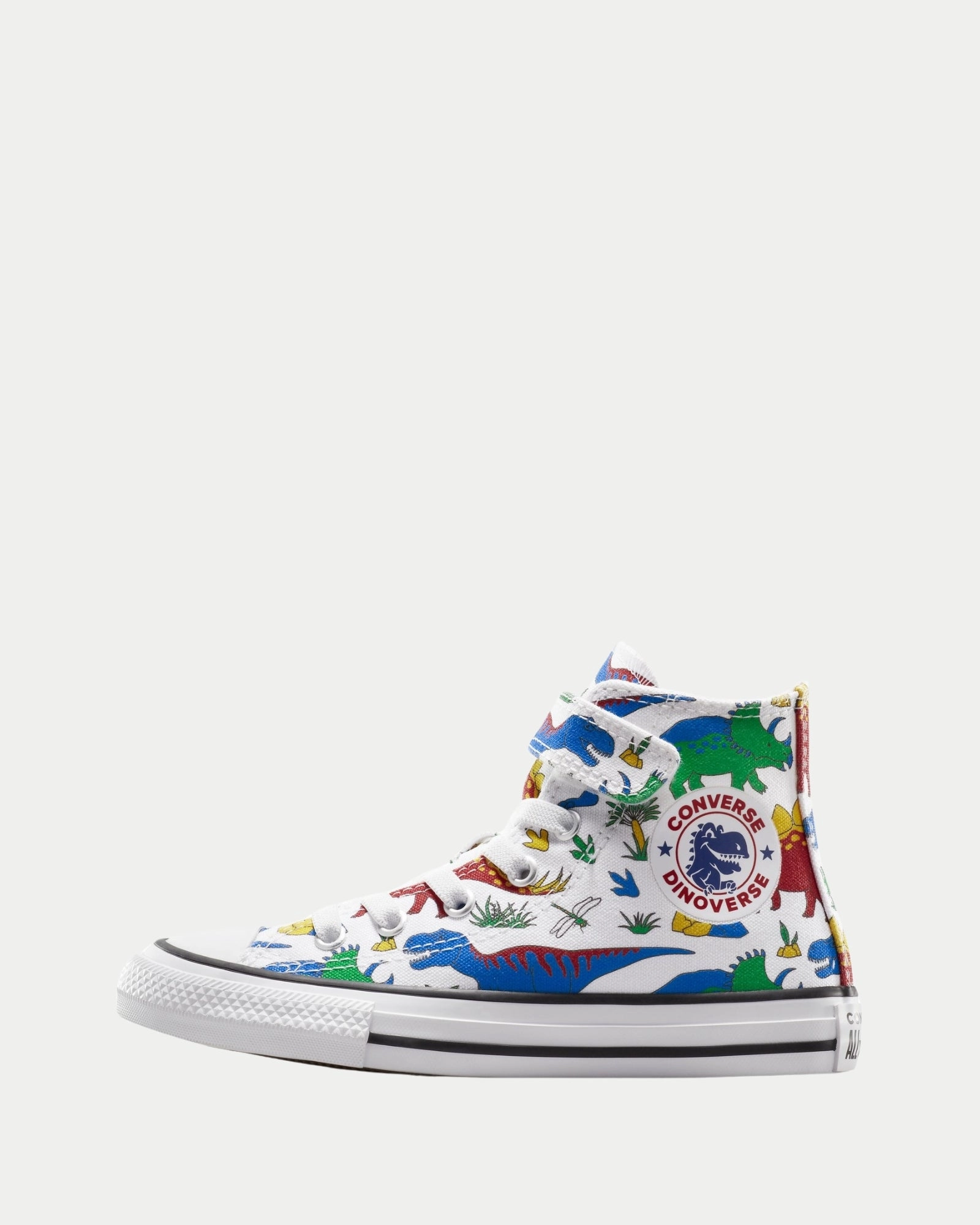 Ct As 1v Hi Dinocons Yth B White/Totally Blue/Enamel Red Apl Sneakers