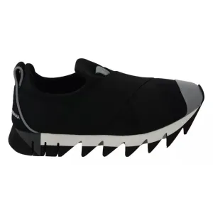Tech Sneakers Dolce & Gabbana Black Shark Neoprene Stretch Sneakers Shoes