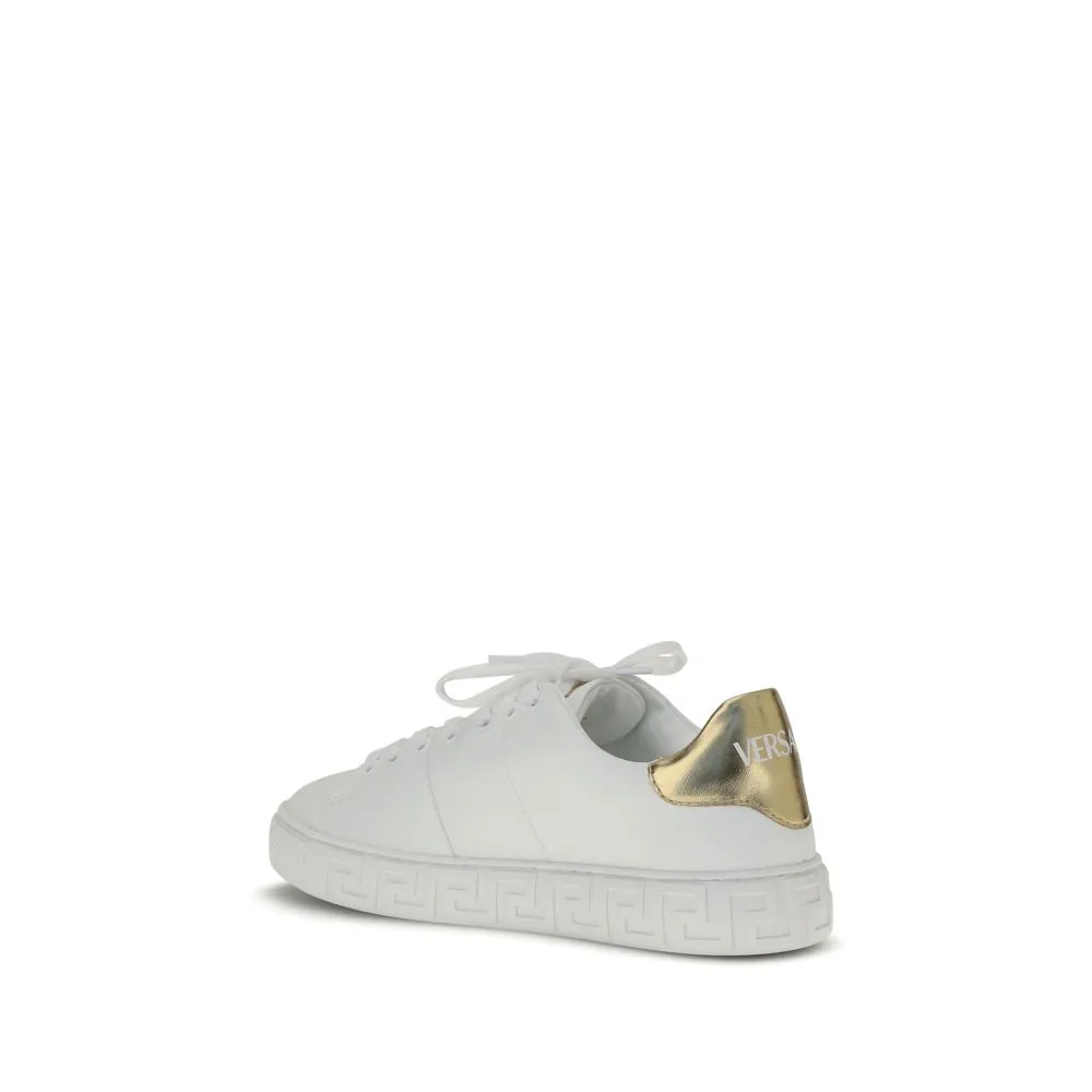 Clarks Slip On Sneakers Versace White Calf Leather Bos Taurus Low Top Sneakers
