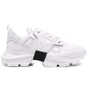 Best Sneakers For Flat Feet Les Hommes White Calfskin Men Sneaker