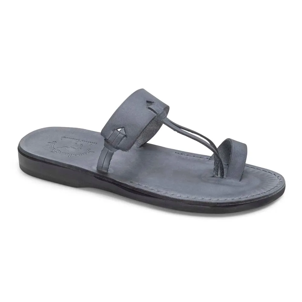 David - Leather Open Toe Sandal | Grey Intentionally Blank Sandals