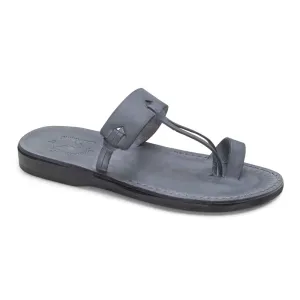 Shopee Sandals David - Leather Open Toe Sandal | Grey