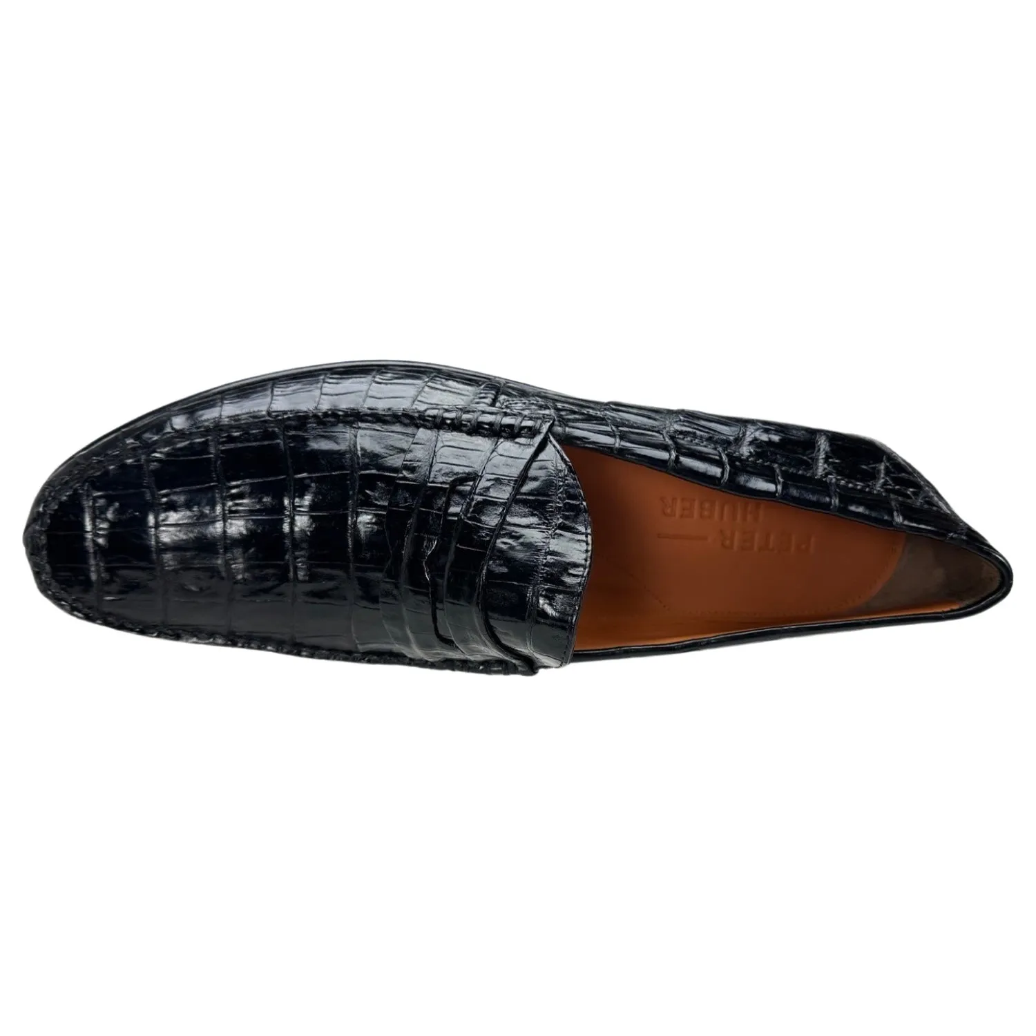 Tucker Carlson Loafers Texas Crocodile Penny Loafer