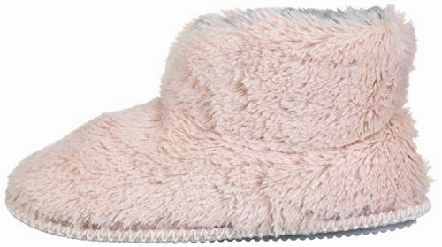 Slides With A Bow Dearfoams Women's Pile Bootie Slipper, Pink, Medium Standard US Width US