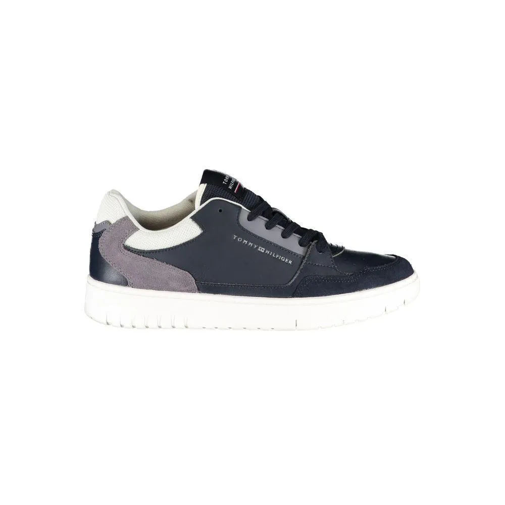 Tommy Hilfiger Blue Polyester Sneaker Sneakers High Top