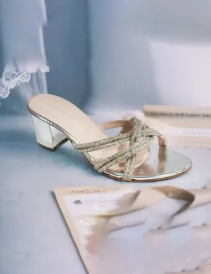 Silver | Fancy & Stylish Heel Slippers for women Slippers Student Discount