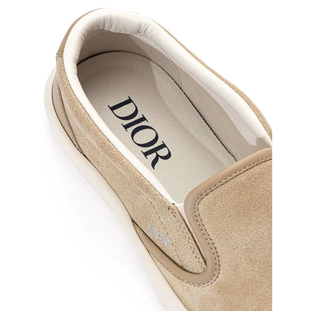 Loafers Valentino Dior Beige Leather Slip-On Loafers