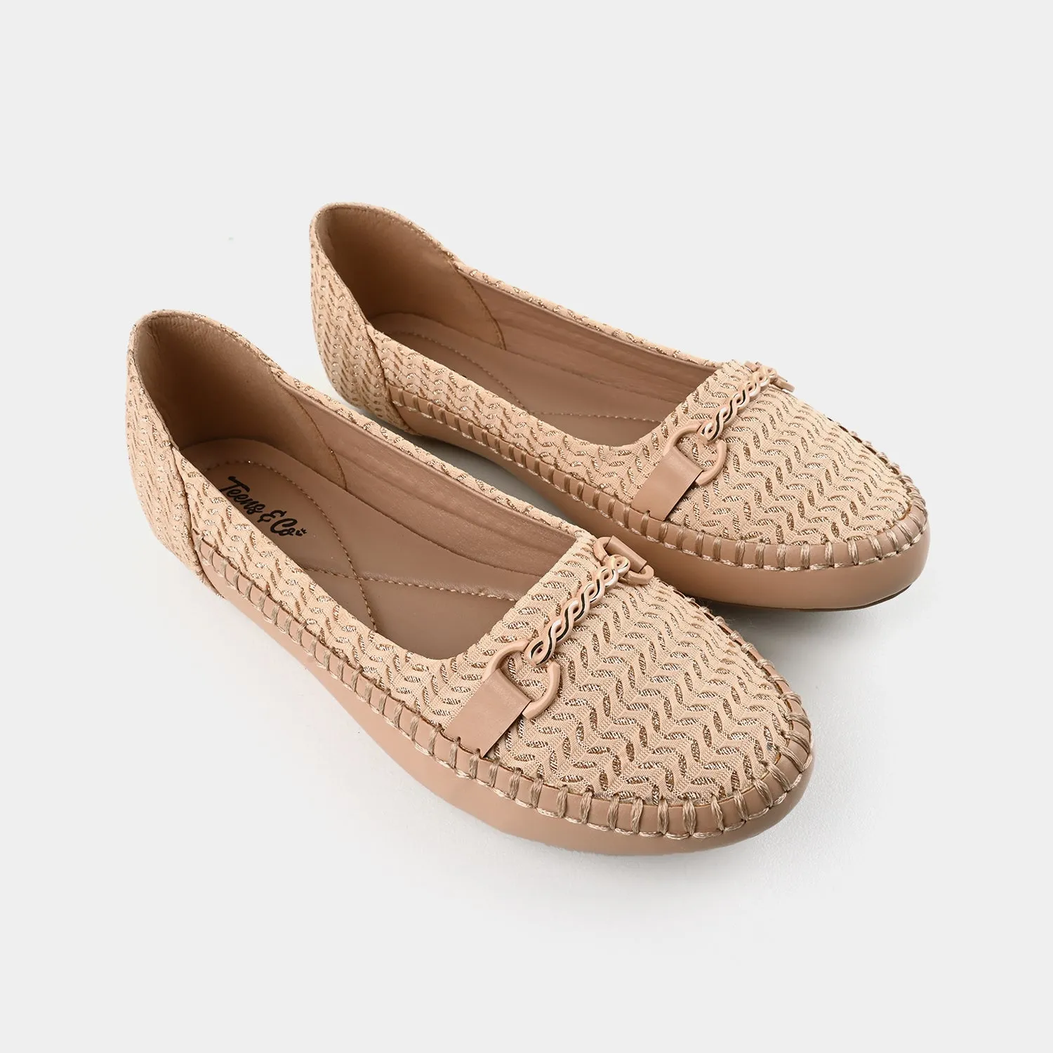 Comfort Chunky Loafers Teens Girls Loafers OS-10-BEIGE