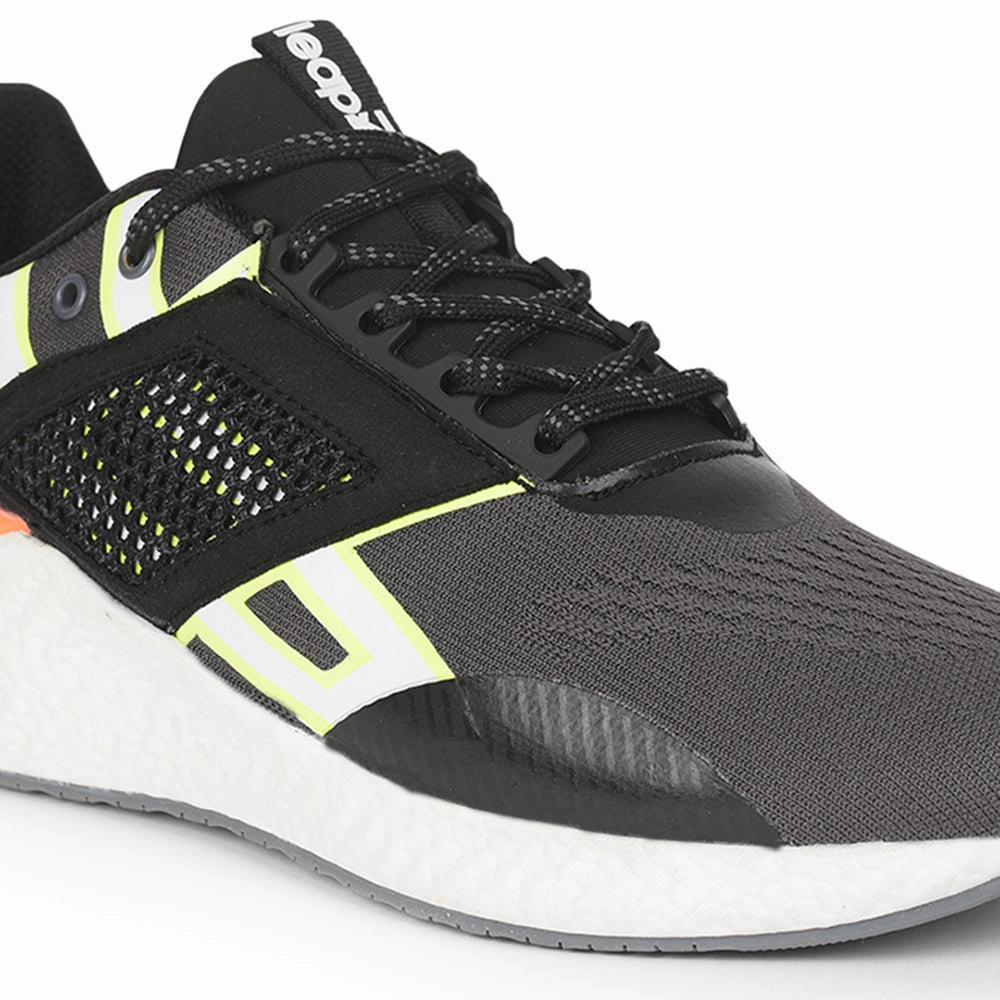 Leap7x Lacing Sports Shoes For Men (D.Grey) 701 By Liberty Discount On Running Shoes