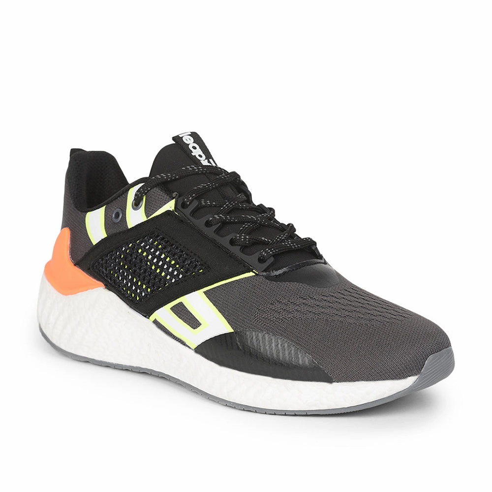 Leap7x Lacing Sports Shoes For Men (D.Grey) 701 By Liberty Trail Running Shoes 0 Drop